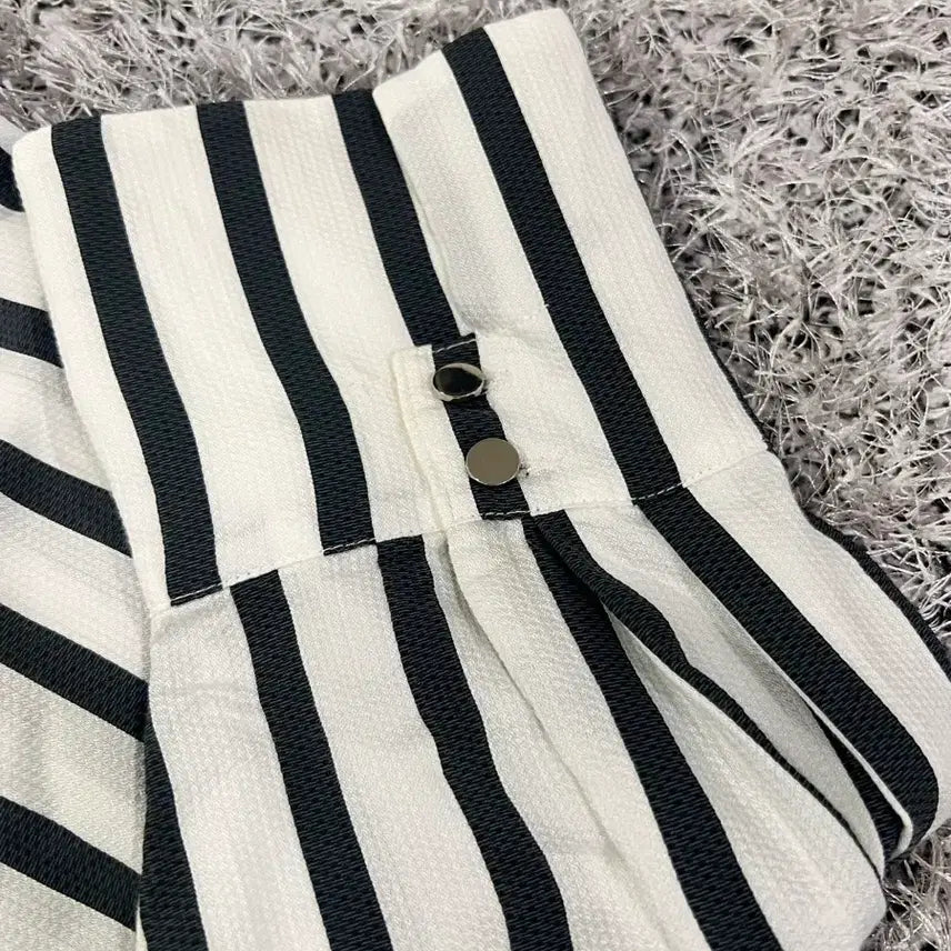 [SOLD OUT] 정품 모조에스핀(Mojo.S.Phine)  셔츠형 스트라이프 원피스