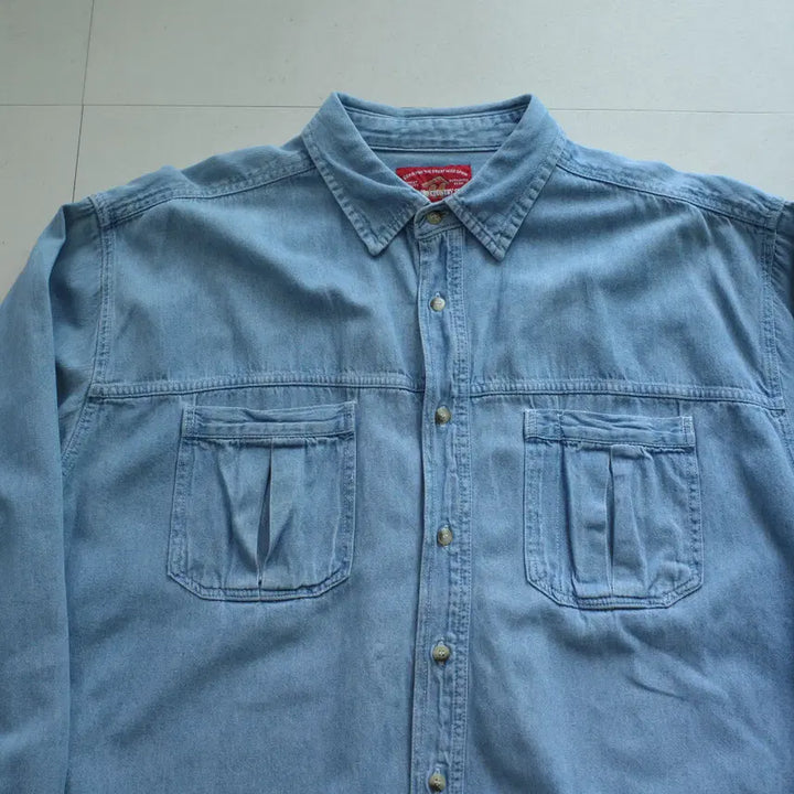 [SOLD OUT] 90s 말보로 컨트리 스토어 빈티지 데님 셔츠 (XL)