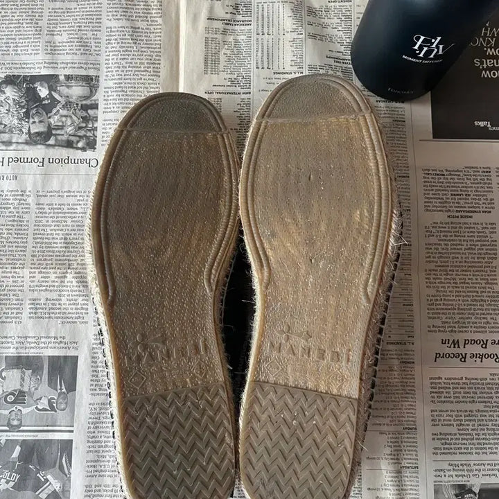 [BUNJANG] MANEBI Suede Espadrille Navy Loafers / [43] 마네비 스웨이드 에스파드류 네이비 로퍼 (전용주머니 포함)