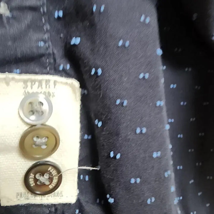 [BUNJANG] Paul Smith Navy Hidden Pocket Dot Shirt (Tailored Fit, M) / 폴스미스 네이비 히든 포켓 도트 셔츠 (테일러드 핏 / M사이즈)