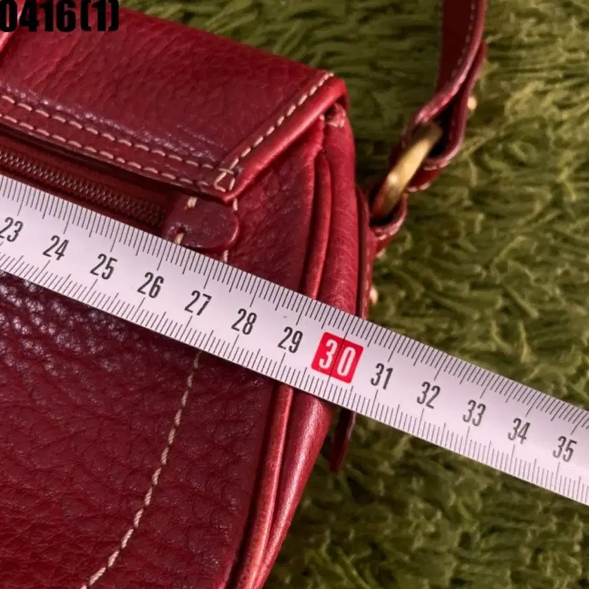 [BUNJANG] Anne Klein Red Shoulder Bag / 앤클라인 레드 숄더백 가방
