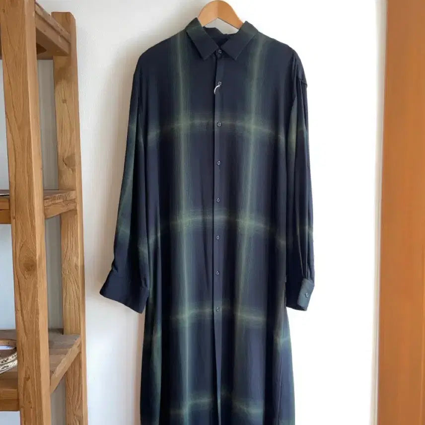 [BUNJANG] LAD MUSICIAN Twill Ombre Check Long Shirt / 라드뮤지션 트윌 옴브레 체크 롱셔츠