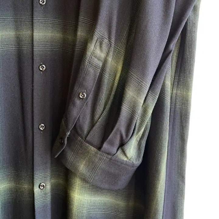[BUNJANG] LAD MUSICIAN Twill Ombre Check Long Shirt / 라드뮤지션 트윌 옴브레 체크 롱셔츠
