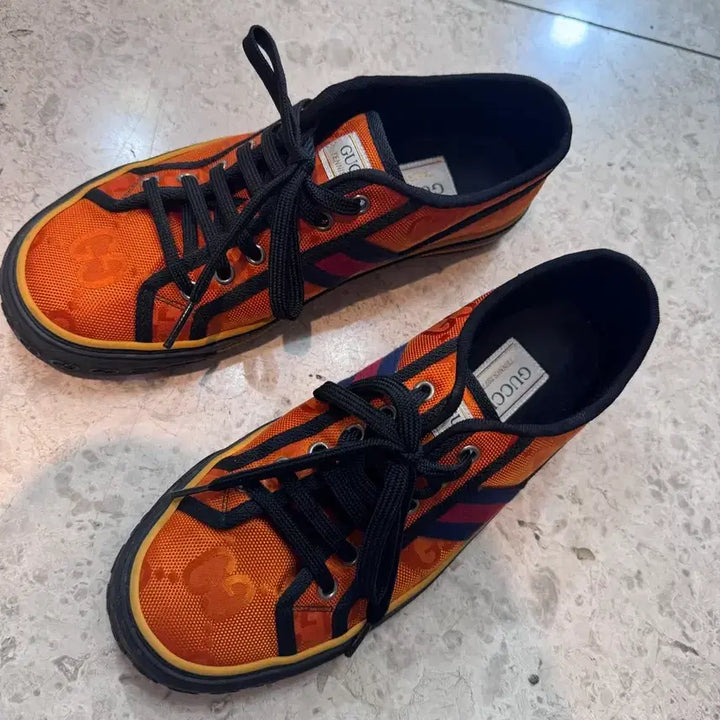 [BUNJANG] Gucci Tennis 1977 Orange Sneakers / 구찌 테니스 1977 오렌지 스니커즈