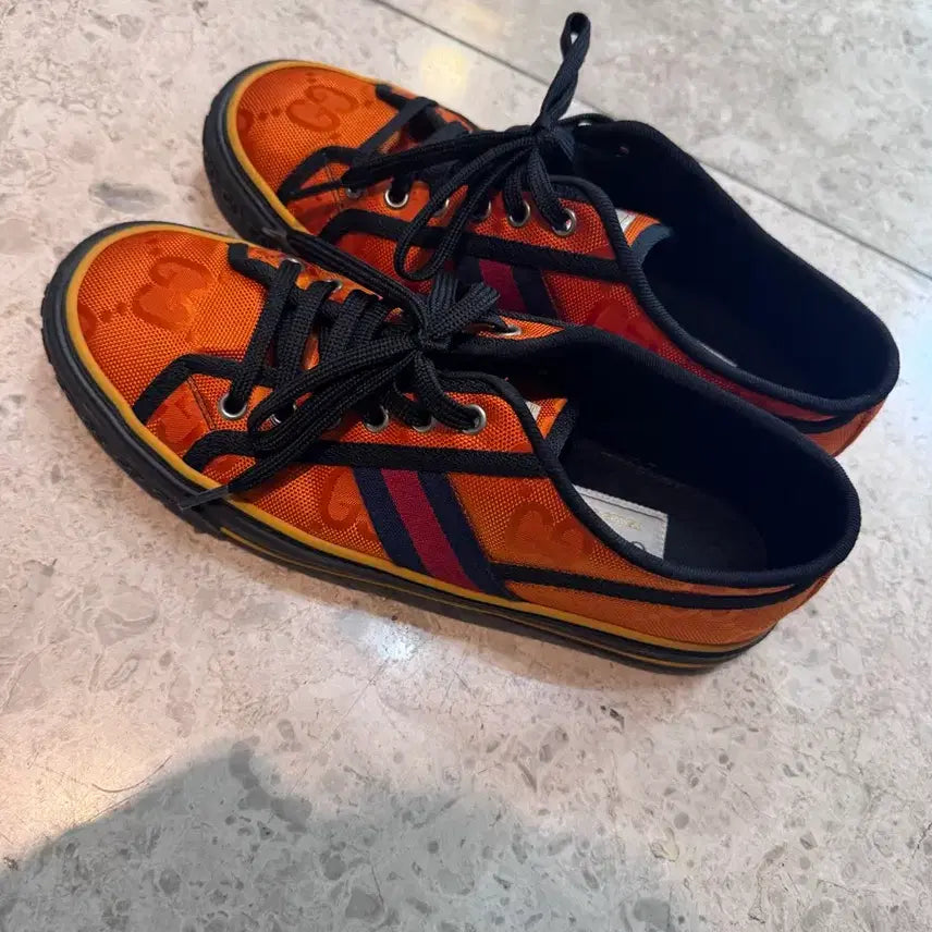 [BUNJANG] Gucci Tennis 1977 Orange Sneakers / 구찌 테니스 1977 오렌지 스니커즈