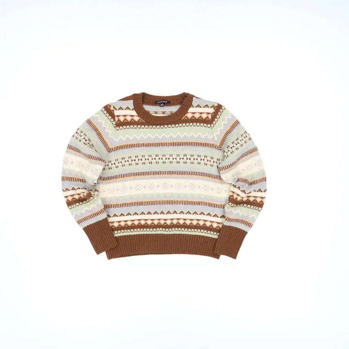 [BUNJANG] S Plastic Island Pattern Knitwear / S 플라스틱아일랜드 패턴 니트 0413M