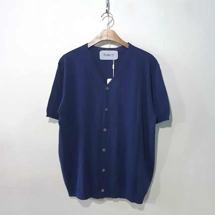 [BUNJANG] Minimal V-Neck Linen-Tencel Short Sleeve Cardigan / SS신상) 린넨 텐셀 미니멀 브이넥 반팔 가디건 5color L,XL