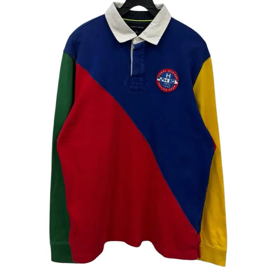 [BUNJANG] Tommy Hilfiger Rugby Polo Shirt M / 타미힐피거 럭비 피케티셔츠m
