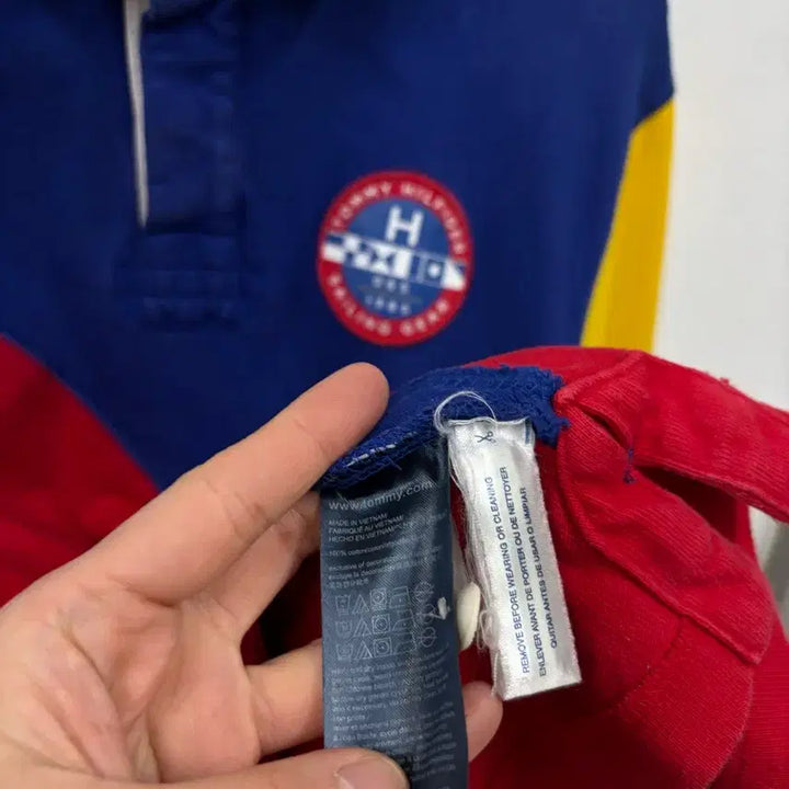 [BUNJANG] Tommy Hilfiger Rugby Polo Shirt M / 타미힐피거 럭비 피케티셔츠m
