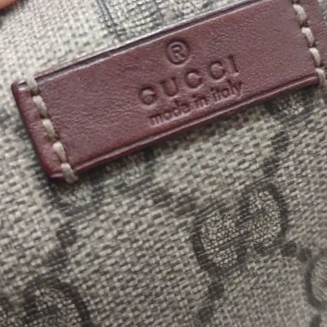 [BUNJANG] Gucci 197954 GG Supreme Shoulder Bag / 구찌 197954 GG 수프림 브라운 레더 트리밍 숄더백