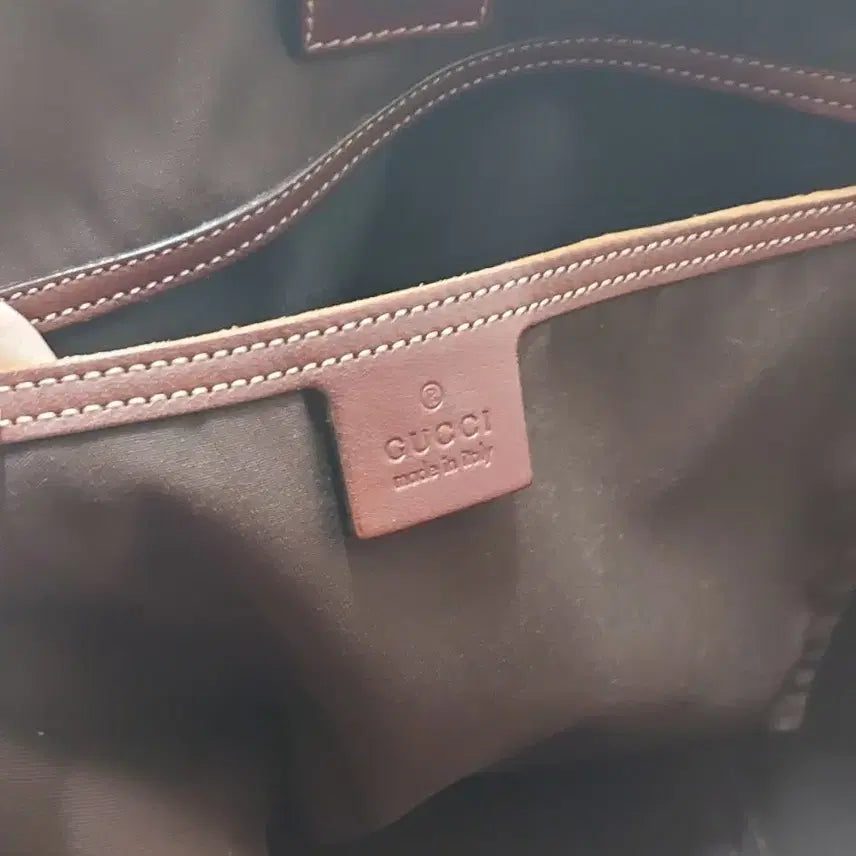 [BUNJANG] Gucci 197954 GG Supreme Shoulder Bag / 구찌 197954 GG 수프림 브라운 레더 트리밍 숄더백