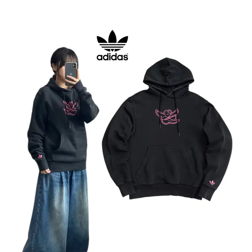 [BUNJANG] Adidas X Mark Gonzales Hoodie Black / 아디다스 X 마크곤잘레스 후드티 블랙