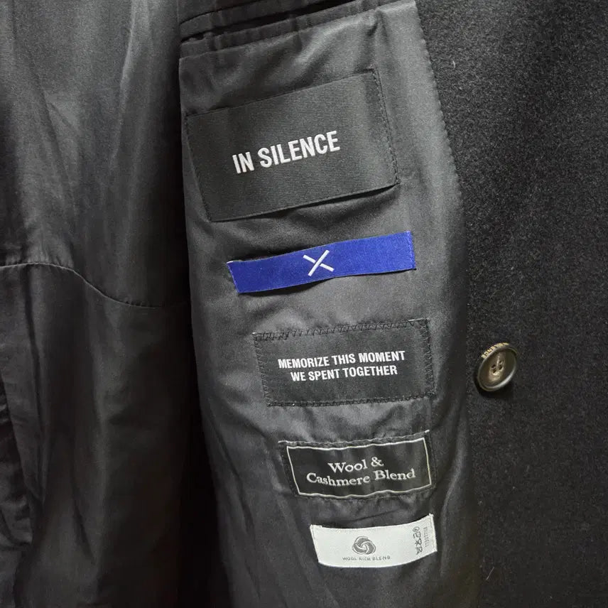 [BUNJANG] In Silence Black Wool Cashmere Long Coat / 인사일런스 블랙 울 캐시미어 롱 코트 M 26041602