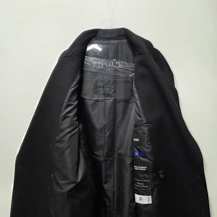 [BUNJANG] In Silence Black Wool Cashmere Long Coat / 인사일런스 블랙 울 캐시미어 롱 코트 M 26041602