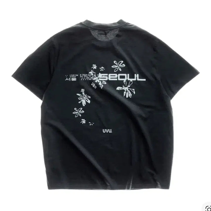 [BUNJANG] UVU Seoul Marathon T-shirt Black / UVU 서울 마라톤 티셔츠 블랙