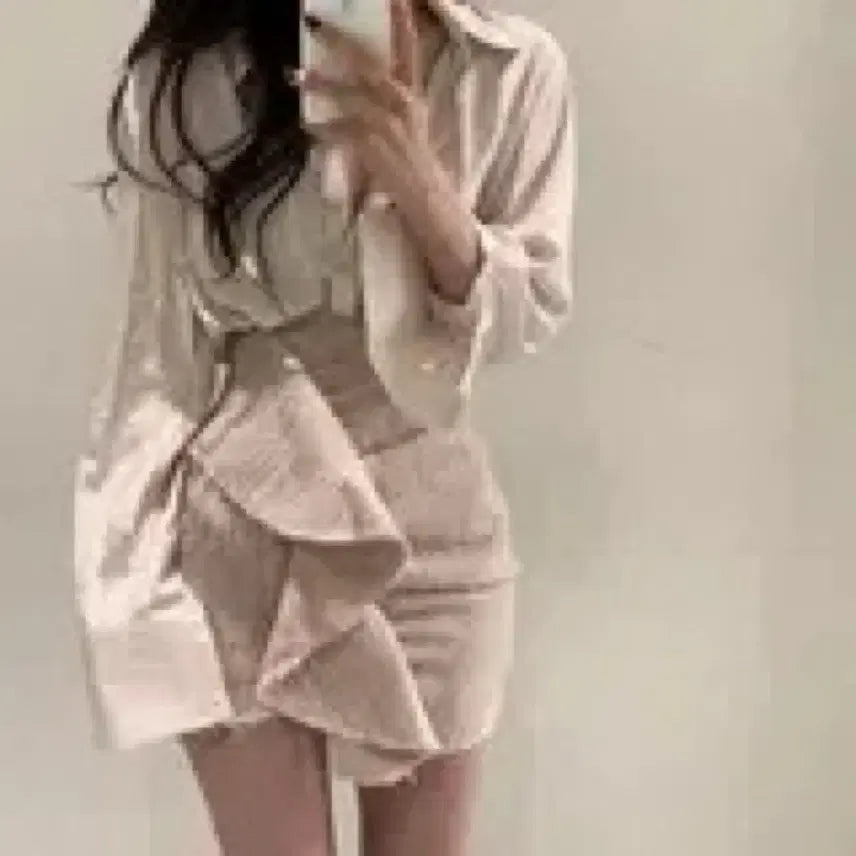 [BUNJANG] Flip Tweed Shirring Skirt / 플립 트위드 셔링 스커트