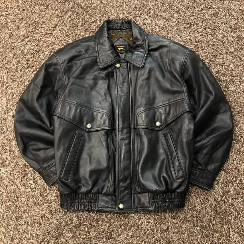 [SOLD OUT] 95 슬래진저 90s 양가죽 봄버 레더 가죽 자켓 지퍼고장