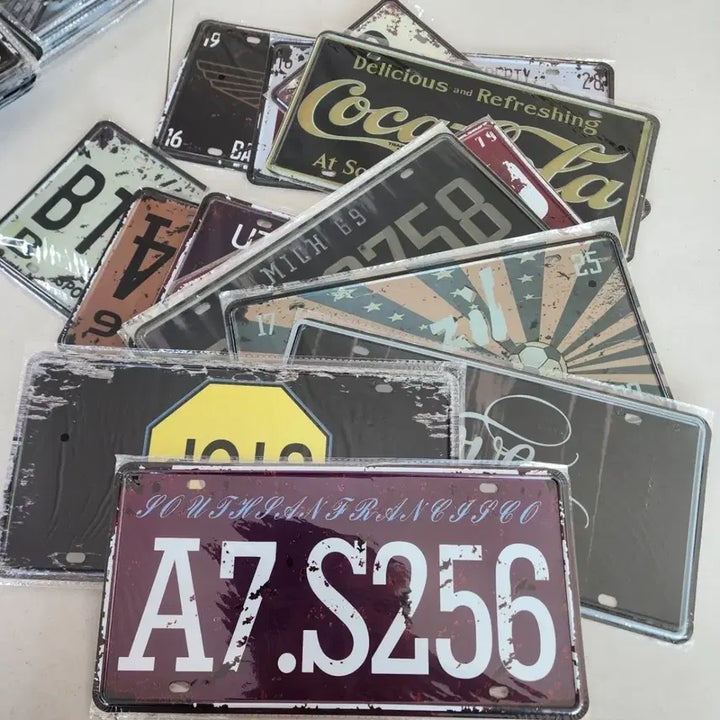 [BUNJANG] Vintage Metal Sign Set / 철제 간판 21종류에 50000원 크기30cmX15cm