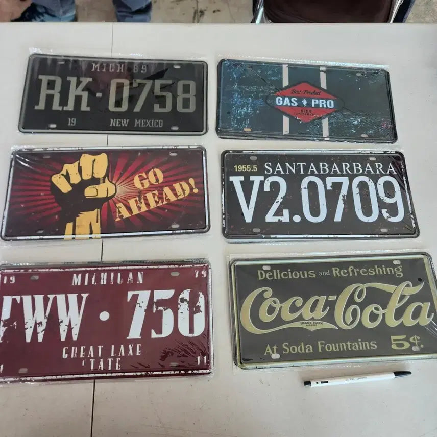 [BUNJANG] Vintage Metal Sign Set / 철제 간판 21종류에 50000원 크기30cmX15cm