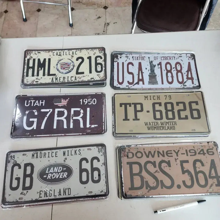 [BUNJANG] Vintage Metal Sign Set / 철제 간판 21종류에 50000원 크기30cmX15cm