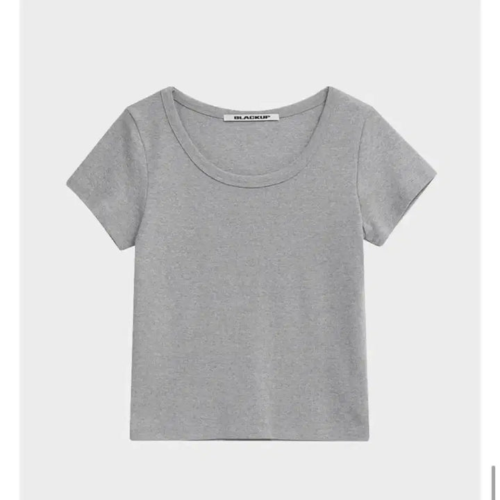 [BUNJANG] Blackup Standard U-Neck Short Sleeve T-shirt / 블랙업 스탠다드 유넥 반팔티 그레이s
