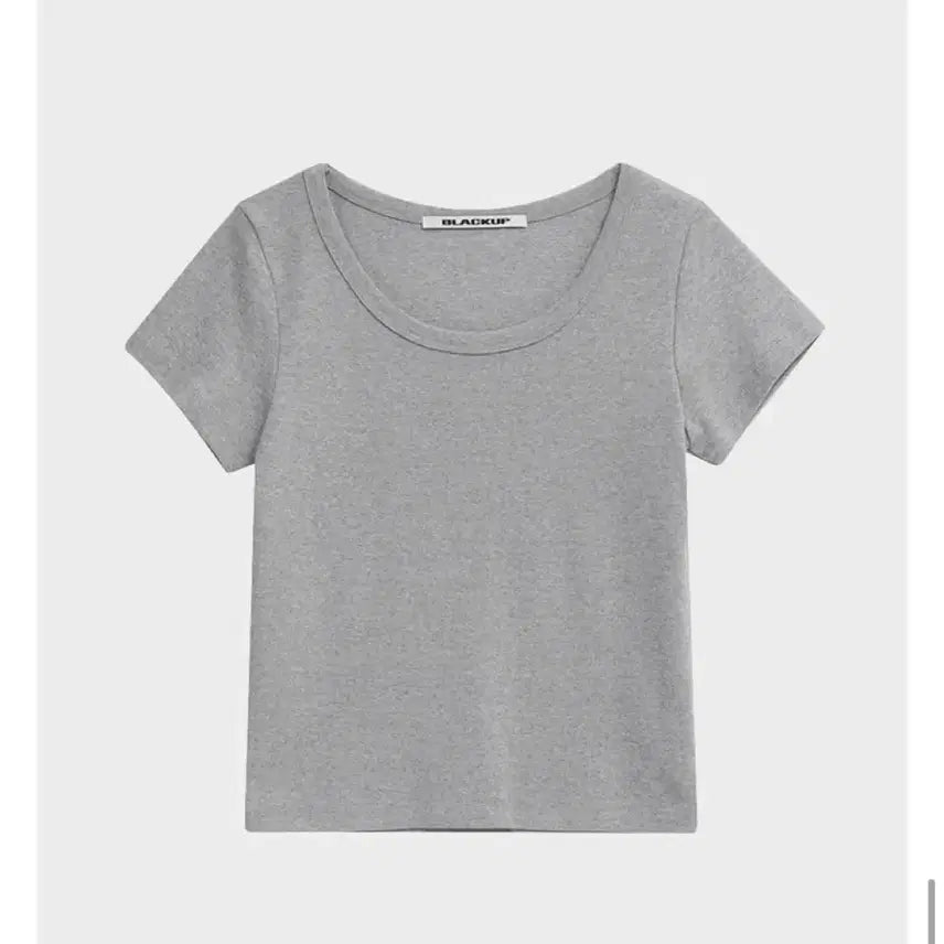 [BUNJANG] Blackup Standard U-Neck Short Sleeve T-shirt / 블랙업 스탠다드 유넥 반팔티 그레이s