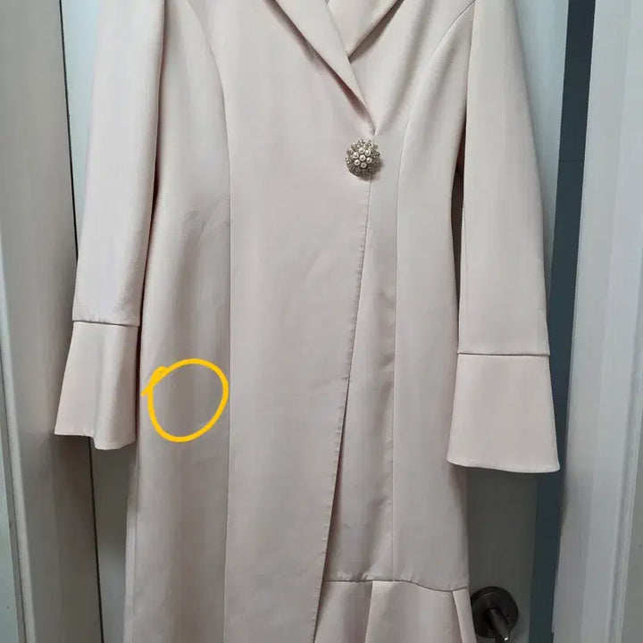 [BUNJANG] Satin Esblanc Dress / 샤틴 에스블랑 원피스 돌잔치 예복 셀프웨딩 2부드레스 피로연 졸업사진촬영