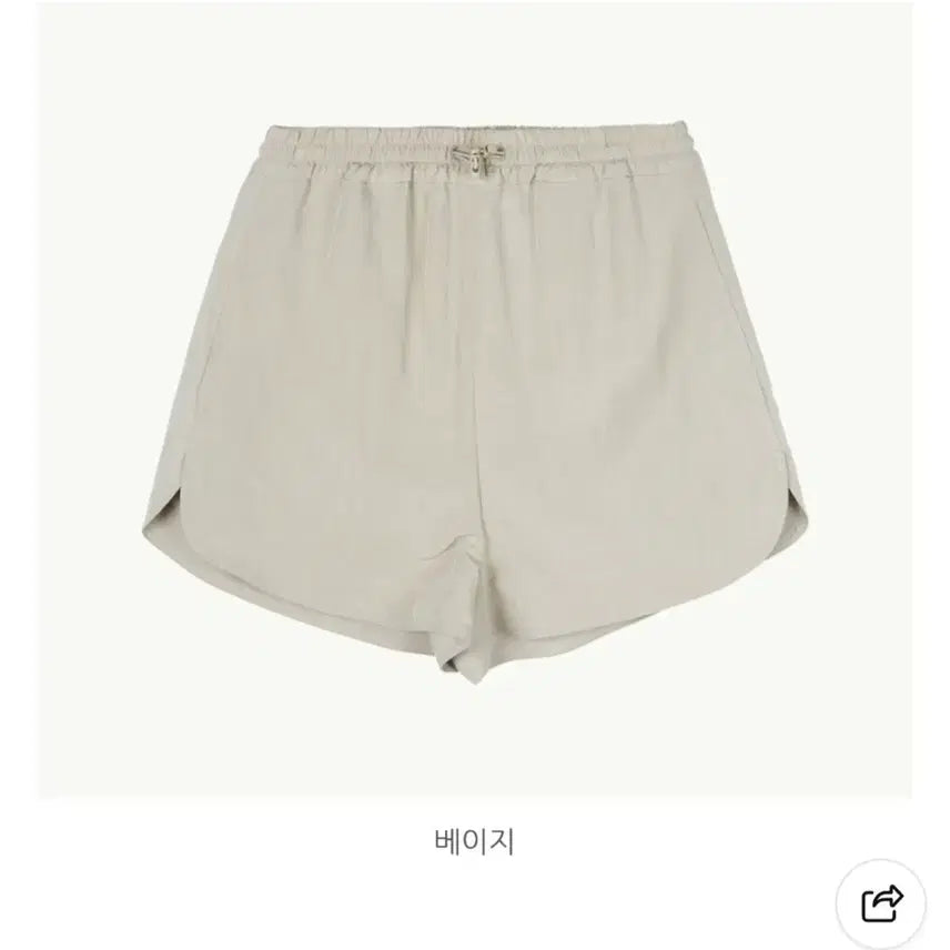 [BUNJANG] Blossom Mond Bending Short Pants (Beige) - Women&