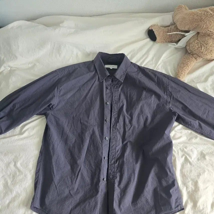 [SOLD OUT] 유니온블루 런드리셔츠 퍼플그레이 L