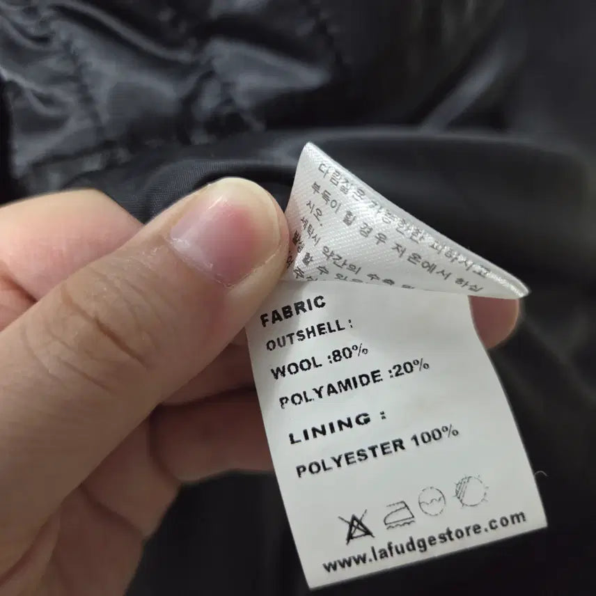 [BUNJANG] Lafarge Store Black Wool Blouson Jacket / 라퍼지스토어 블랙 울 블루종 자켓 M 26041604