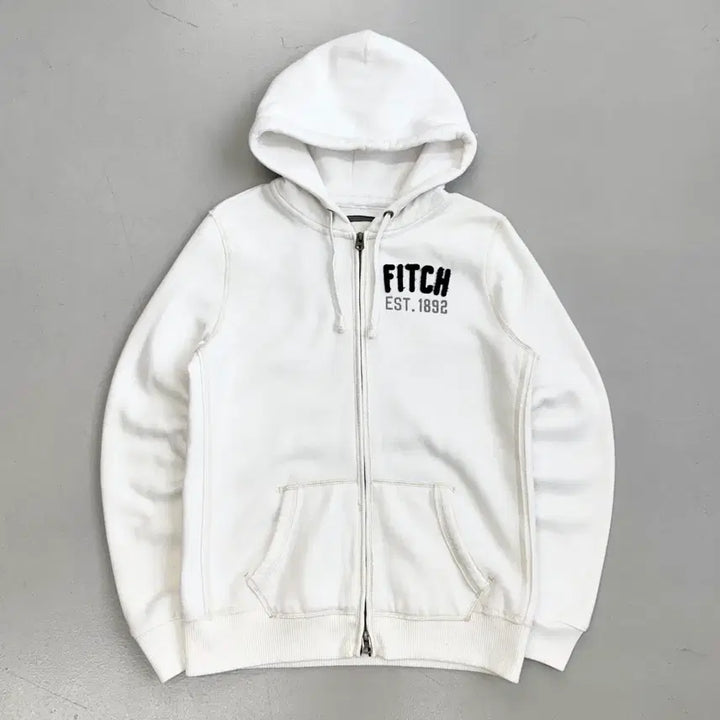 [BUNJANG] Abercrombie Y2K Hoodie Zip-Up White / 아베크롬비 Y2K 후드집업 화이트