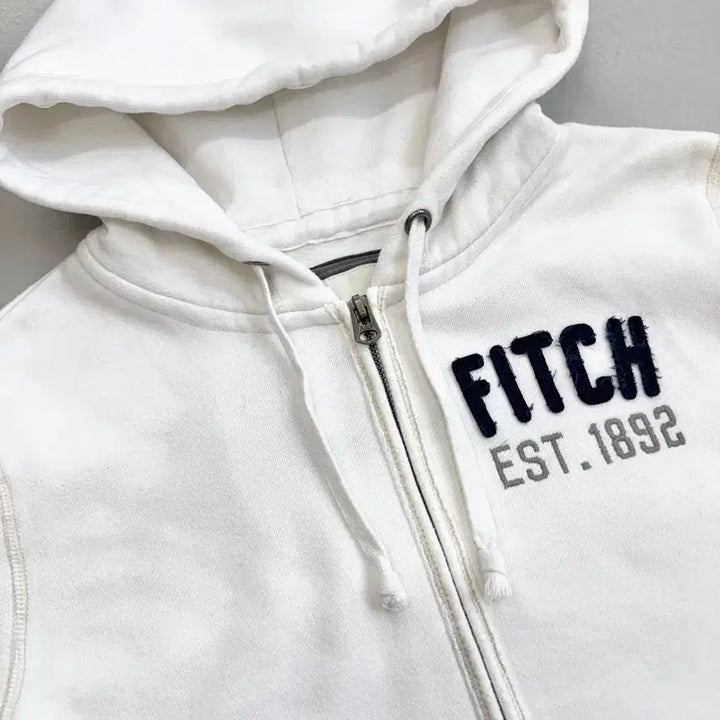 [BUNJANG] Abercrombie Y2K Hoodie Zip-Up White / 아베크롬비 Y2K 후드집업 화이트