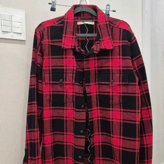 [SOLD OUT] 정품 오프화이트 플란넬 체크 셔츠 S