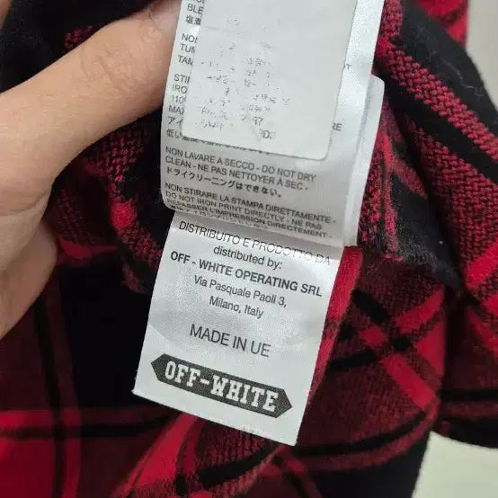 [SOLD OUT] 정품 오프화이트 플란넬 체크 셔츠 S