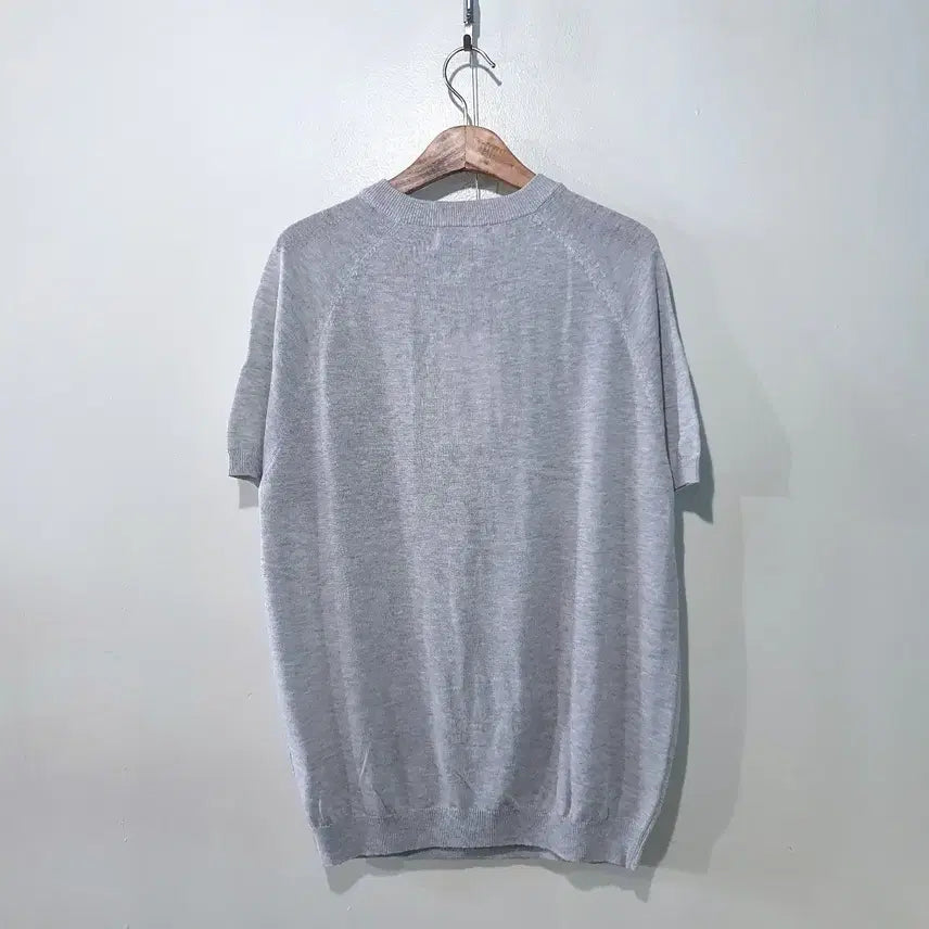 [BUNJANG] Ascent Linen Blend Button Short Sleeve Knit Top / SS신상) 어센트 버튼 린넨 반팔 라운드 니트 3color