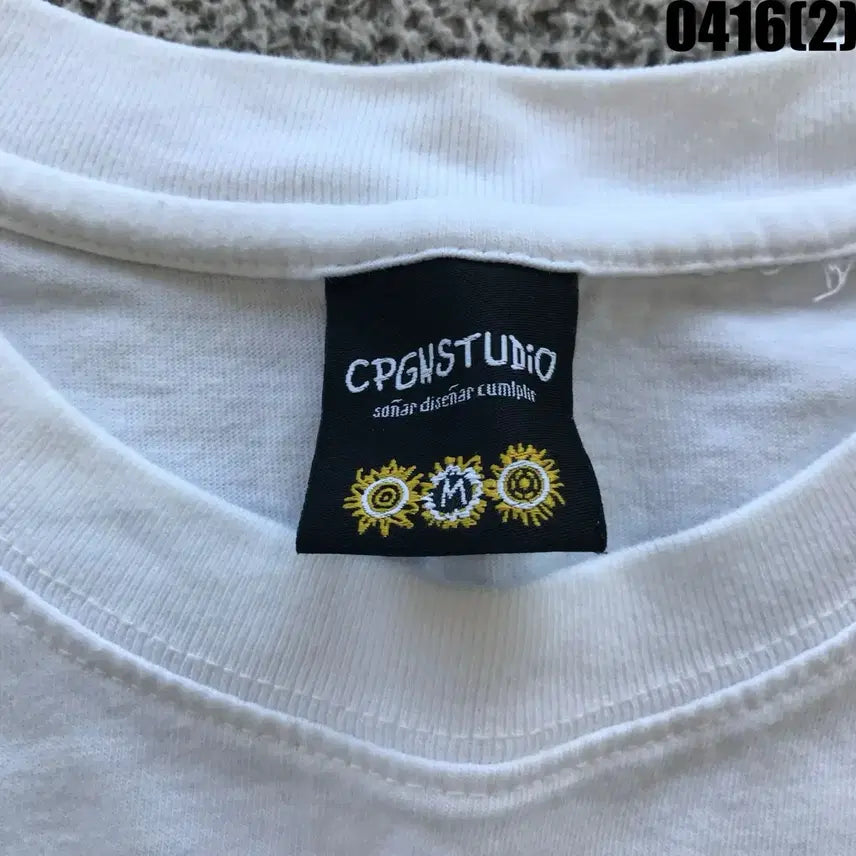 [SOLD OUT] 꼼파뇨스튜디오 프린팅 반팔 티셔츠 화이트 m