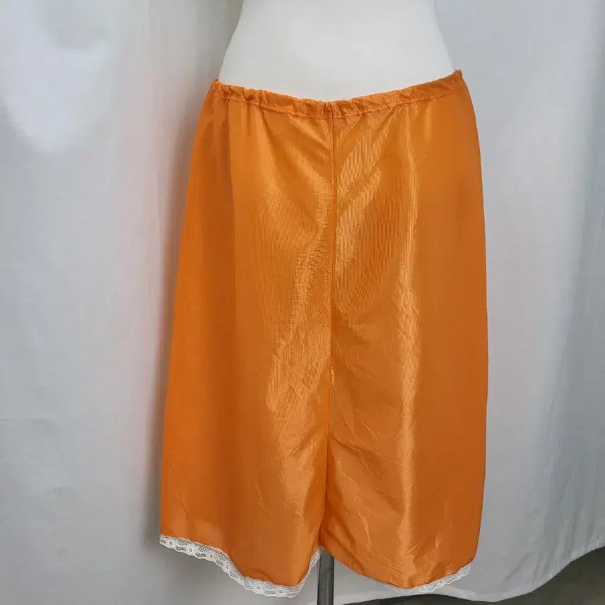 [BUNJANG] Vintage Tangerine Short Slip Skirt / 빈티지 탠저린 숏 슬립 스커트 페어리 하이틴 윔지코어