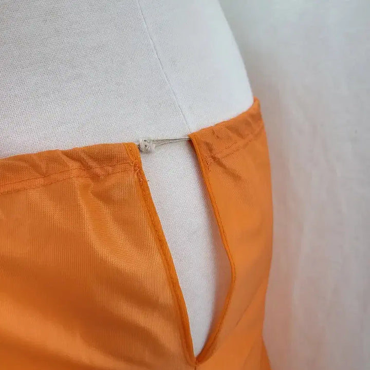 [BUNJANG] Vintage Tangerine Short Slip Skirt / 빈티지 탠저린 숏 슬립 스커트 페어리 하이틴 윔지코어