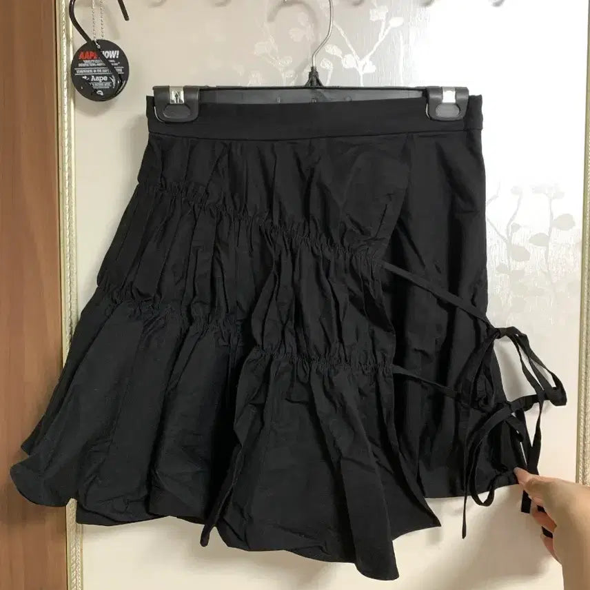 [BUNJANG] DILADY Shirred A-Line Skirt / 딜라이디 셔링 A라인 스커트