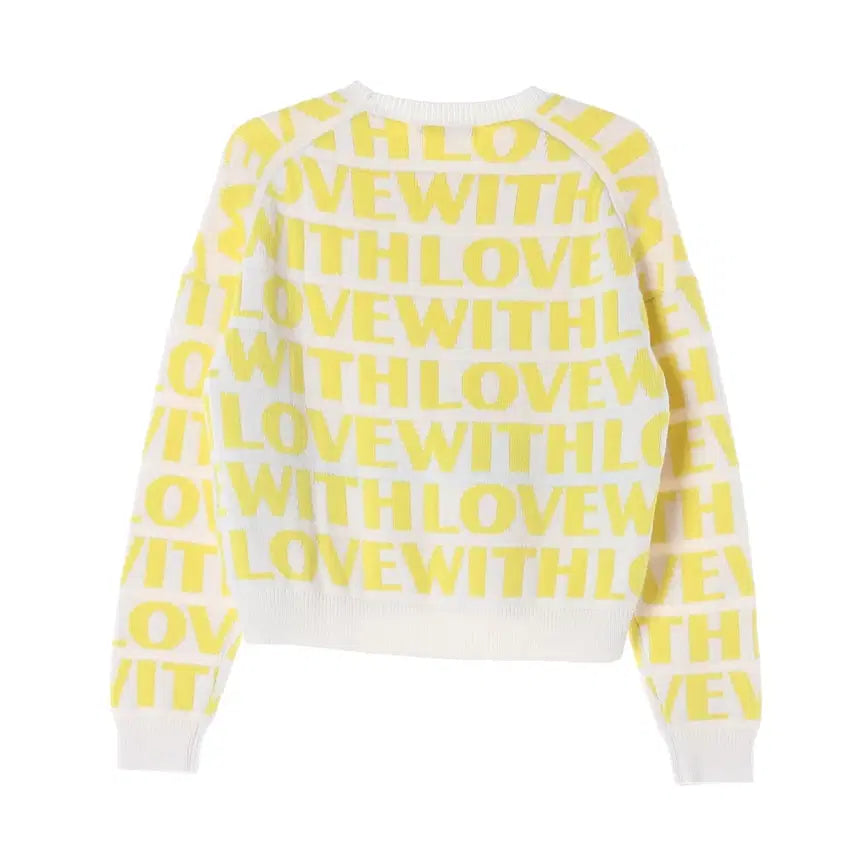 [BUNJANG] Maje Lettering Knit Sweater / 마쥬 니트 1size
