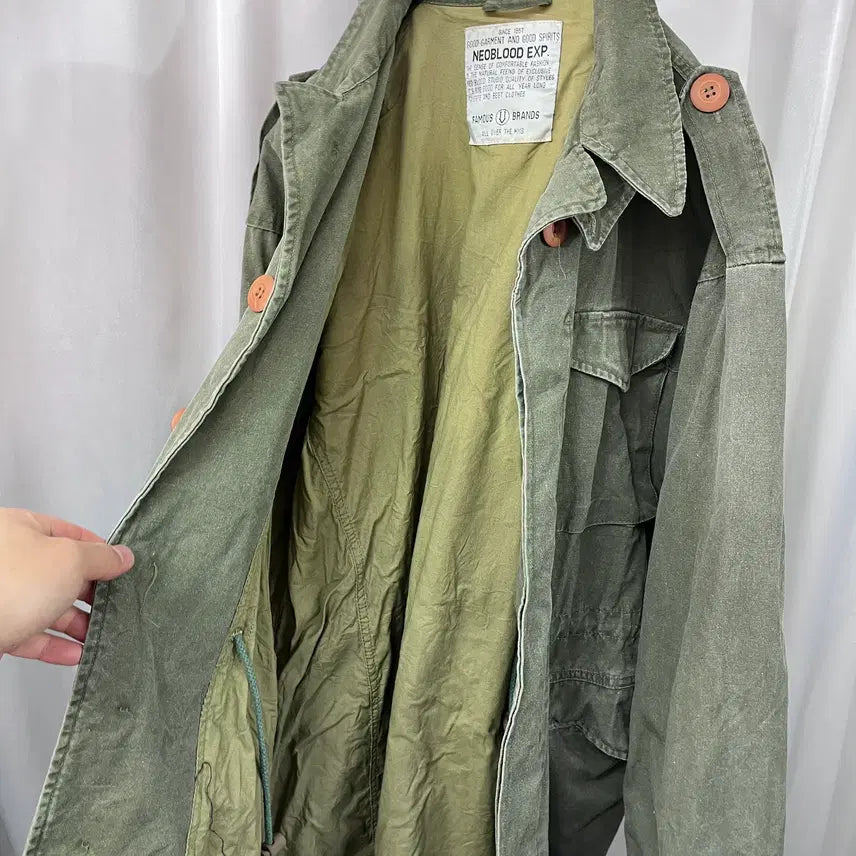 [BUNJANG] NEOBLOOD EXP Military Jacket / NEOBLOOD EXP military jacket 밀리터리 자켓
