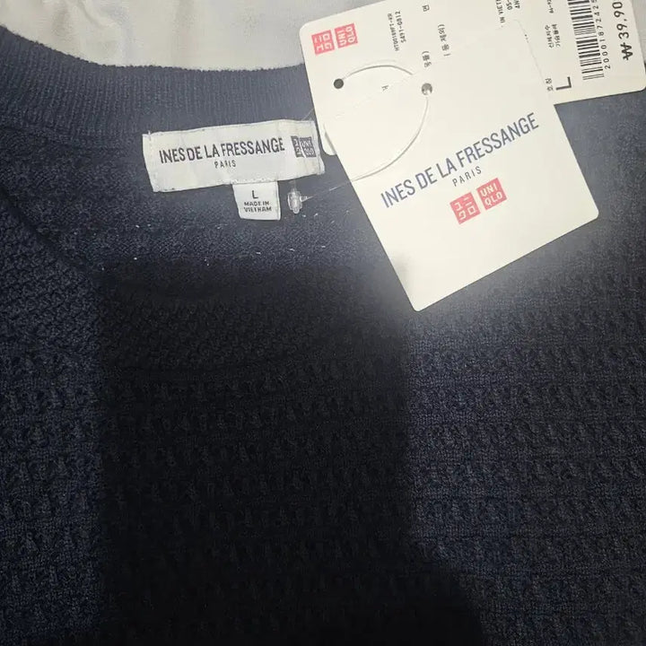 [BUNJANG] Uniqlo Ines Navy Knit Top / 유니클로 이네스 네이비니트 L