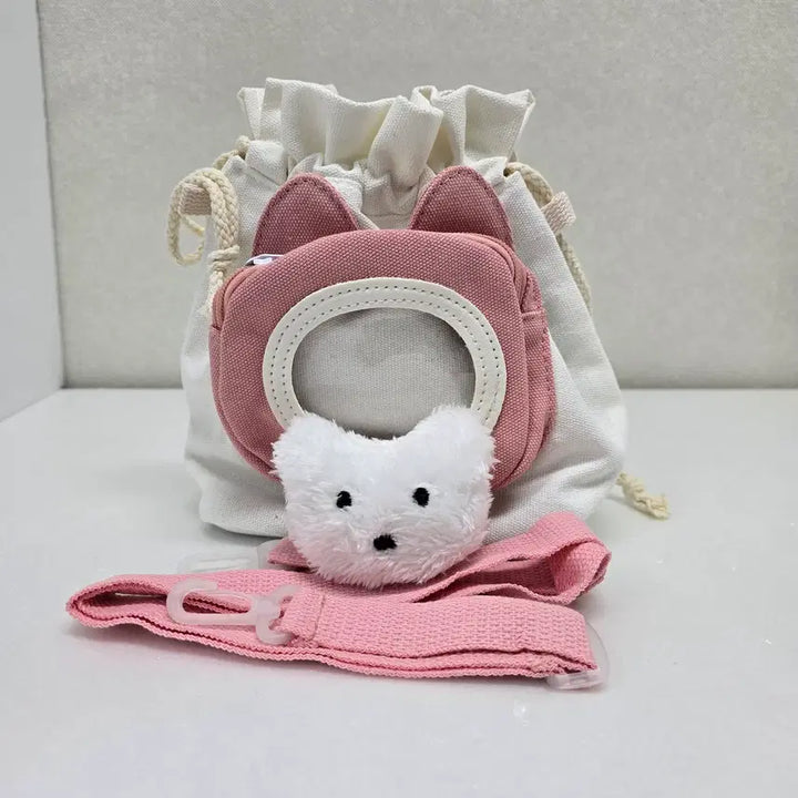 [BUNJANG] Transparent Window Bucket Bag for Dolls / 솜인형 굿스용 투명창 버킷백
