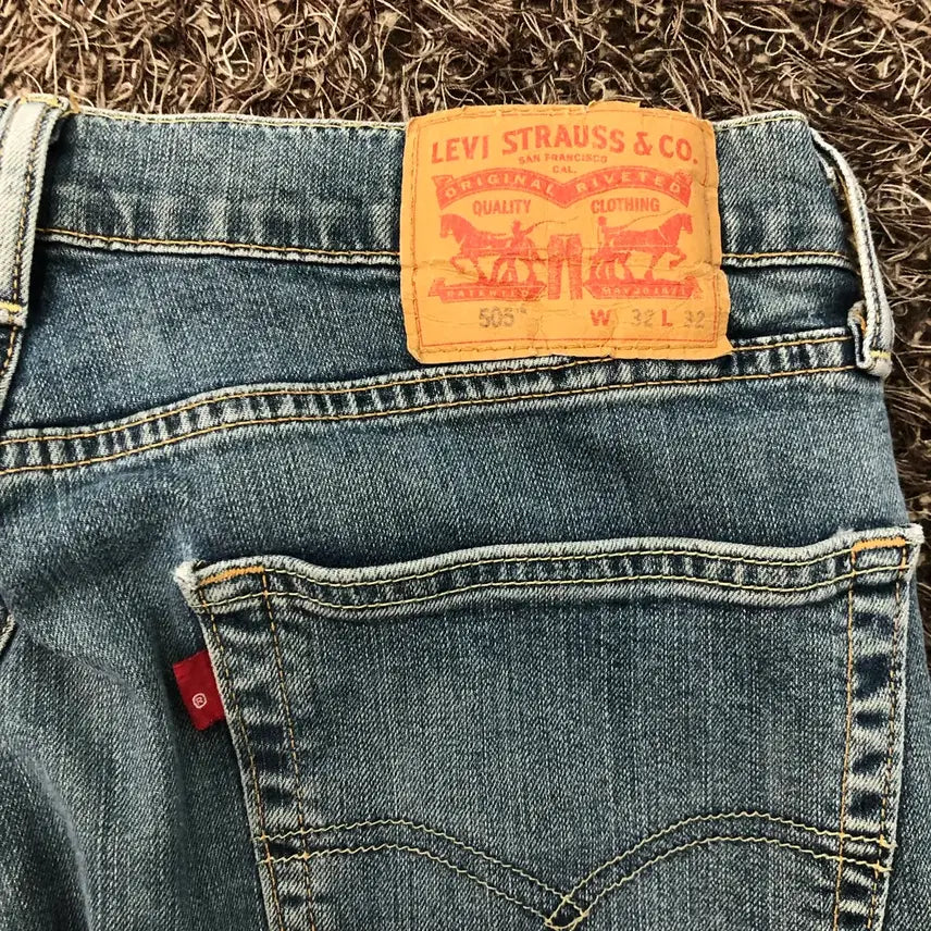 [SOLD OUT] 32 리바이스 505 워싱 데님 팬츠
