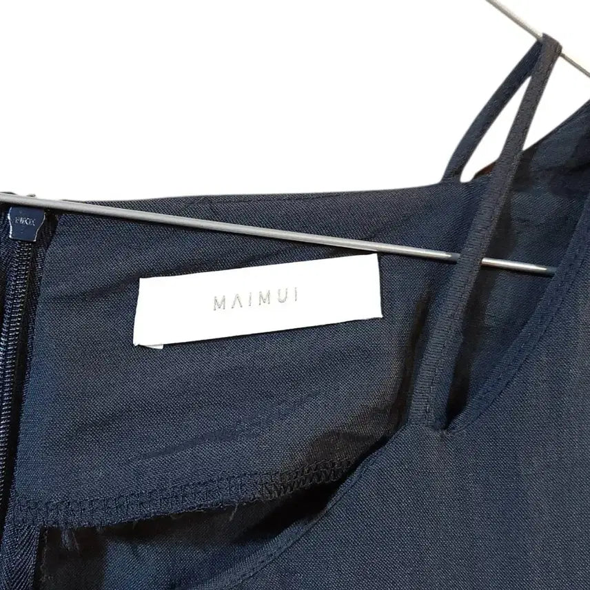 [SOLD OUT] F/ MAIMUI 마이무이 나일론 반팔 롱 원피스 네이비 /0416