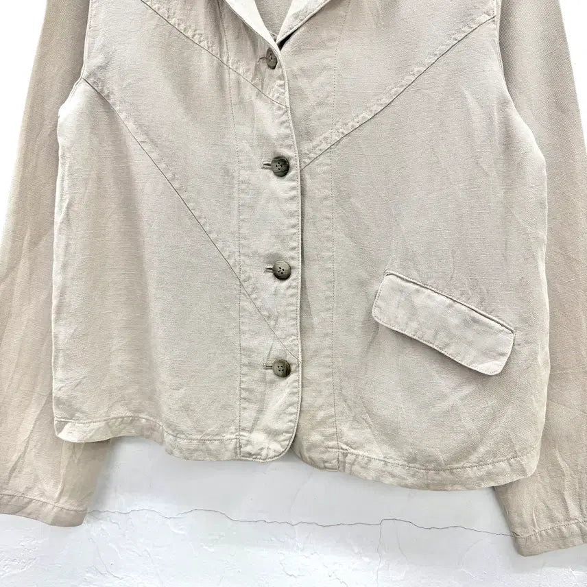[BUNJANG] JPN Linen Jacket / JPN 사선 린넨 자켓