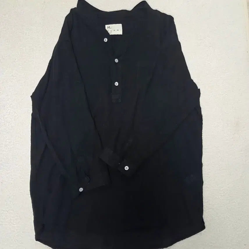 [SOLD OUT] 린넨 셔츠 블랙 7부