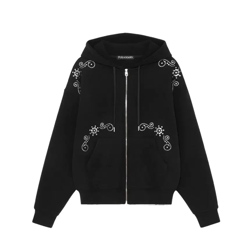 [SOLD OUT] 폴리수엠 후드집업 ORNAMENT STUDDED HOODIE