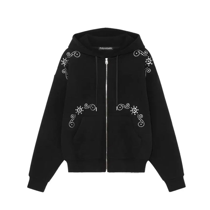 [SOLD OUT] 폴리수엠 후드집업 ORNAMENT STUDDED HOODIE