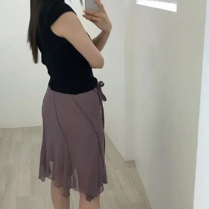 [SOLD OUT] 흐프이 리리우 glide to chiffon skirt 스커트 liriu